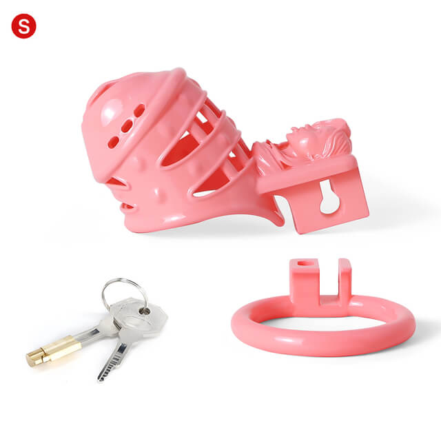 Sissy Pink Spiked 3d Printing Pussy Vaginal Chastity Devices