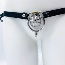 Load image into Gallery viewer, Small Chastity Cage Steel With Belt
