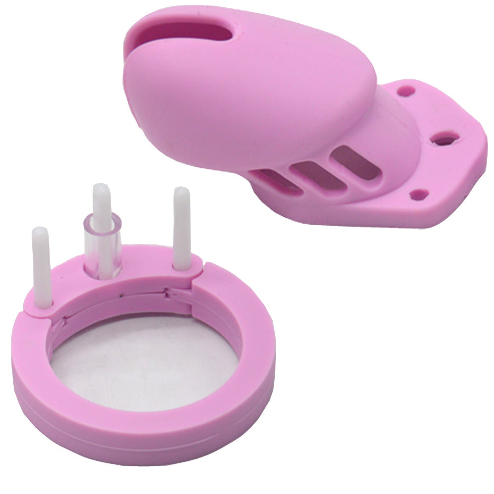 Silicone Chastity Cage Pink & Short – chastity-devices