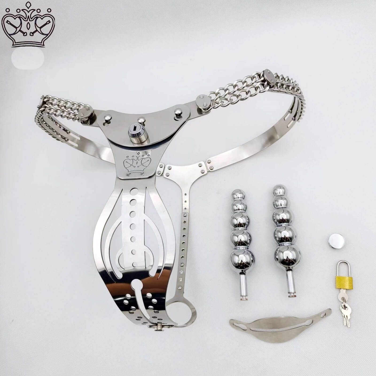 Stainless Steel 2 0 Hollowed Out Adjustable Chastity Belt For Female stainless-steel-2-0-hollowed-out-adjustable-chastity-belt-for-female