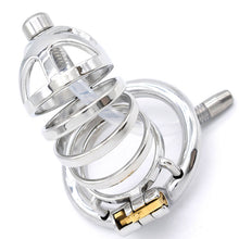 Load image into Gallery viewer, Stainless Steel Chastity Device With Urethral tube
