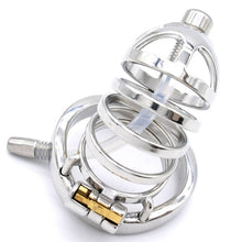Load image into Gallery viewer, Stainless Steel Chastity Device With Urethral tube

