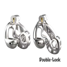 Load image into Gallery viewer, Stainless Steel Double-Lock Mamba Cock Cage
