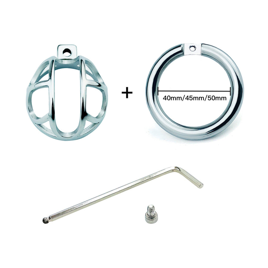 Stainless Steel Chastity Device 0.98 Inches Long#N#– chastity-devices