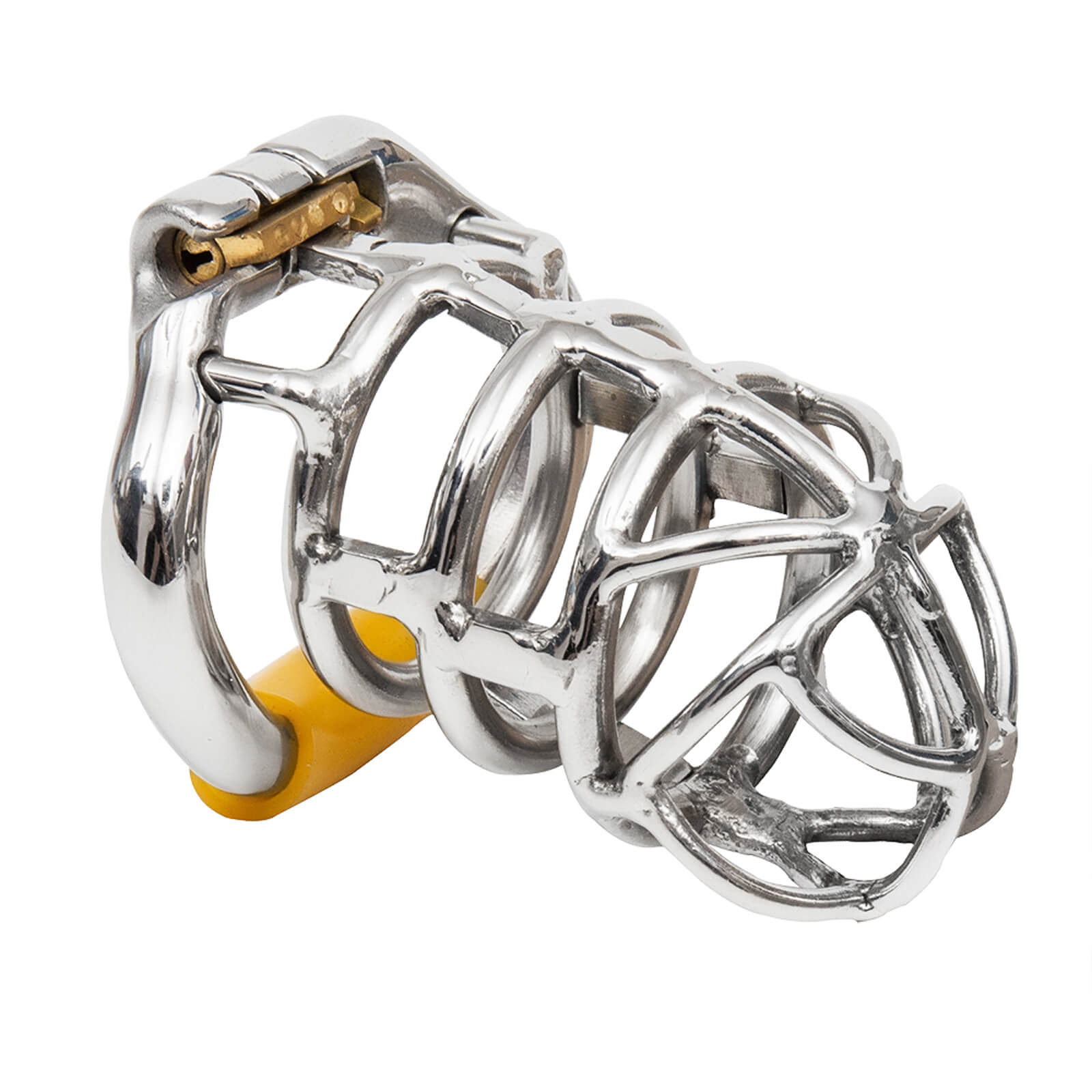 Stainless Steel Stealth Chastity Cage With Hinged Rings – chastity-devices