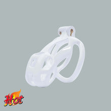 Load image into Gallery viewer, Small White Cobra Male Chastity Cage With 4 Rings
