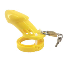 Load image into Gallery viewer, Yellow Plastic Cock Cage 3.15 inches and 3.94 inches long
